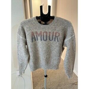 Sundry AMOUR Crewneck Gray Sweater Women’s Size 1 (Small)